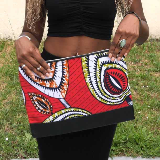 Pochette grand format bi matière