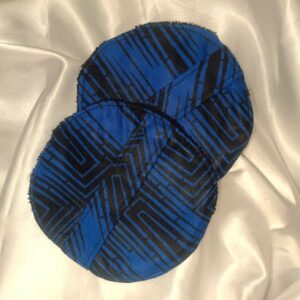 Lingettes Démaquillantes ou de Soin en Tissu Wax et Éponge en Bambou