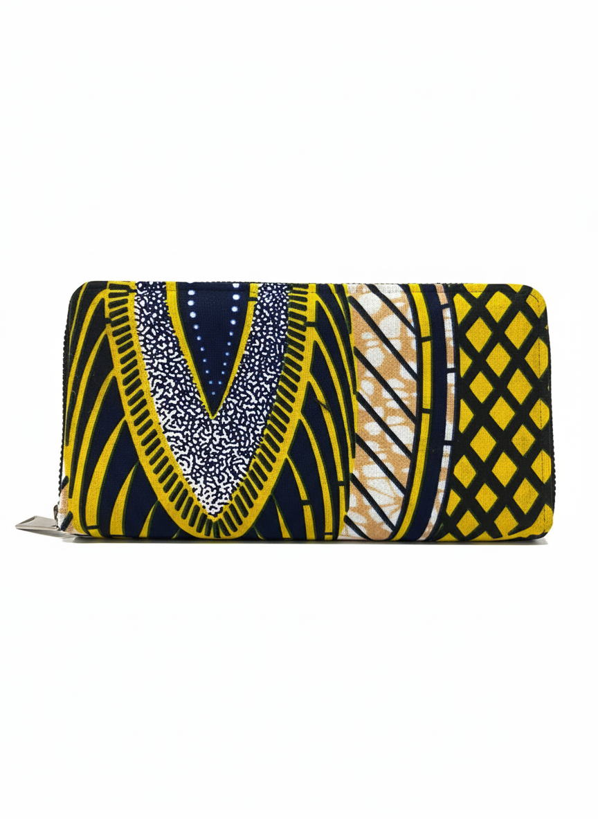 Portefeuille Minimaliste Motifs Wax – Image 3