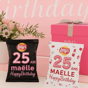 Flocage paquet de CHIPS Personnalisé - Décoration et Souvenirs Uniques Gourmands