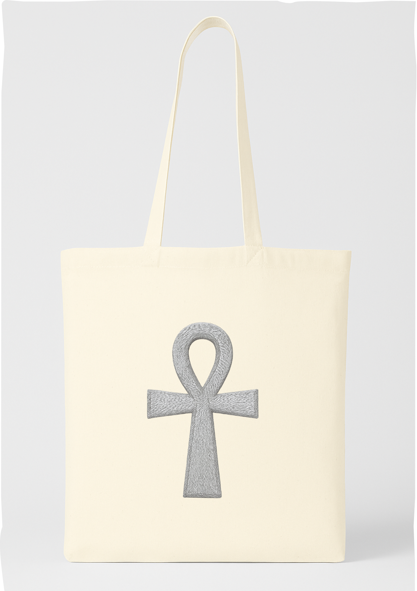 TOTE BAG - CROIX DE ANKH ARGENT – Image 2