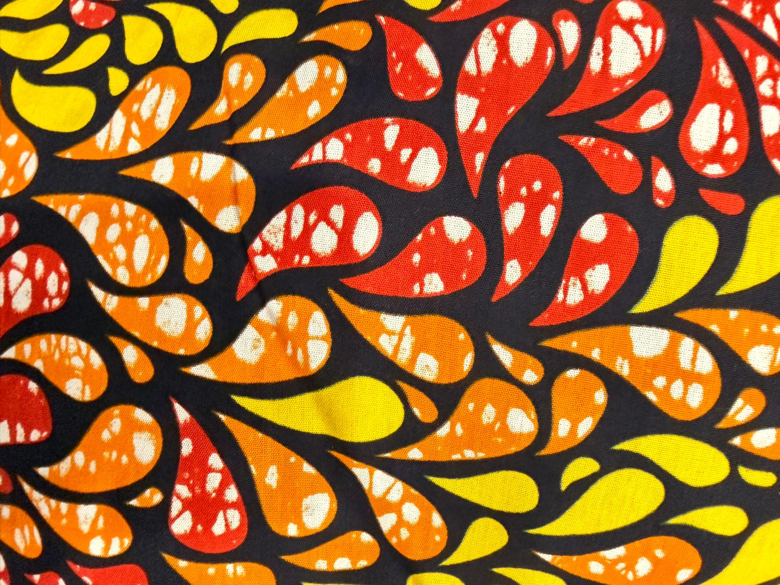 Tote Bag Réversible en Tissu Wax et Uni – Image 5