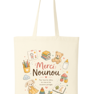 TOTE BAG -MERCI NOUNOU TENDRESSE