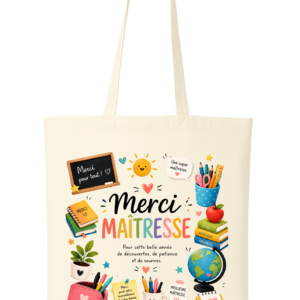 TOTE BAG -MERCI MAITRESSE COLORS
