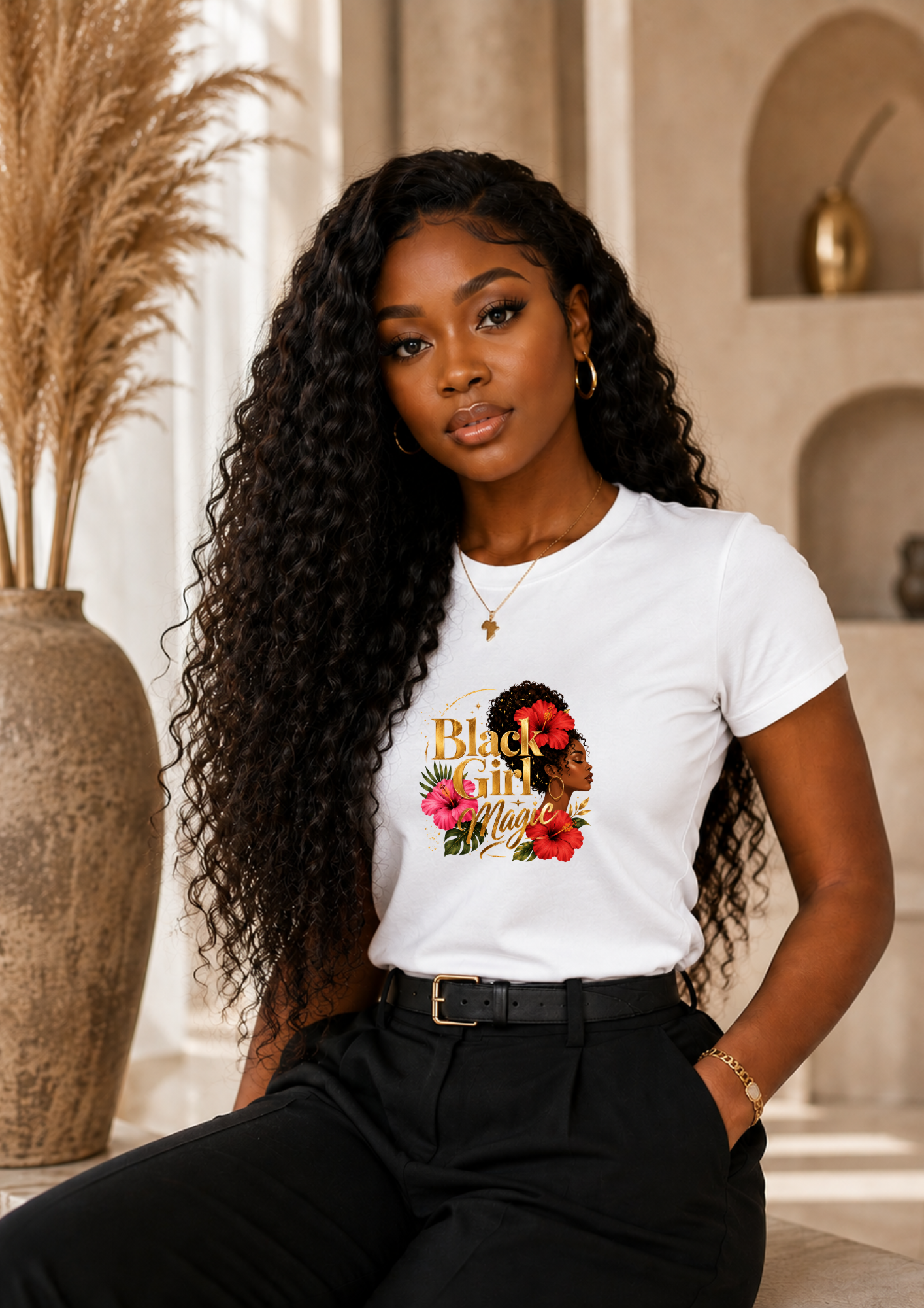 T-SHIRT "FEMME NOIRE"